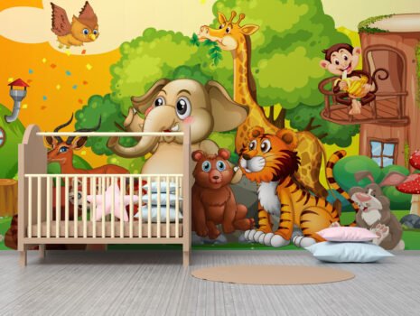Baby Room Wall Illustration